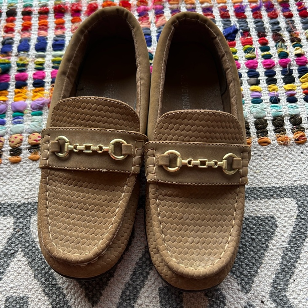Steve Madden leather loafers for boys size 3 ~ KIDS' JUSTINN TAUPE